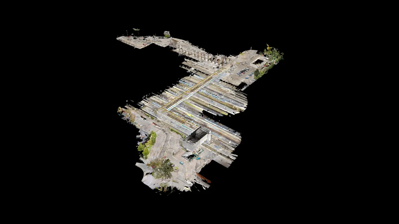 Anteprima tridimensionale della Stazione Ostiense di Roma