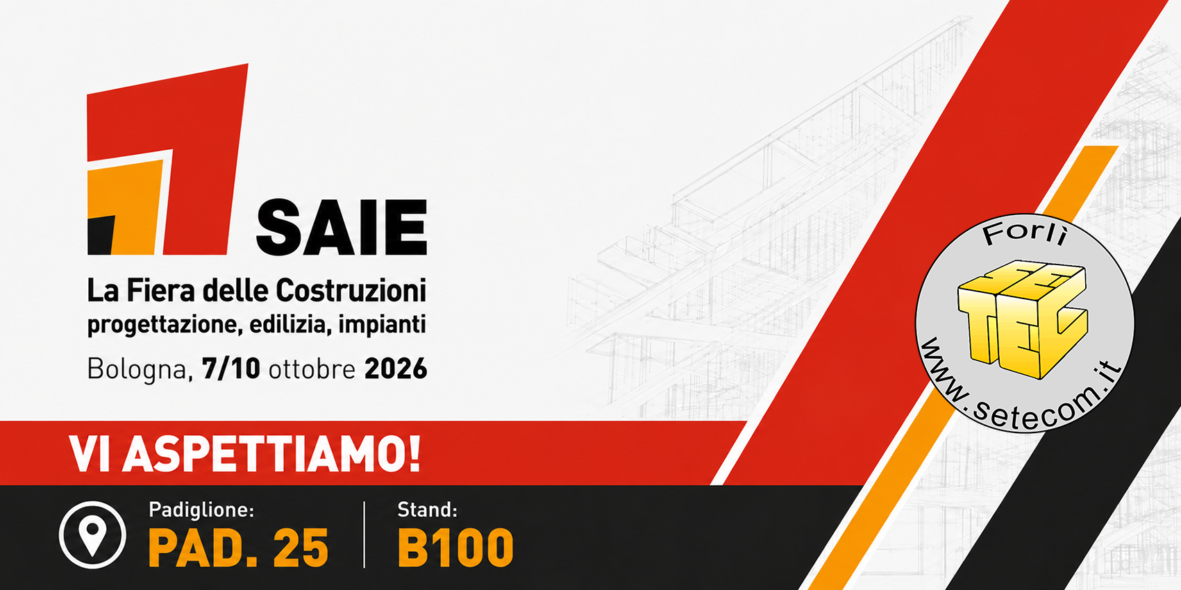 Logo e date di SAIE Bologna 2026, fiera delle costruzioni